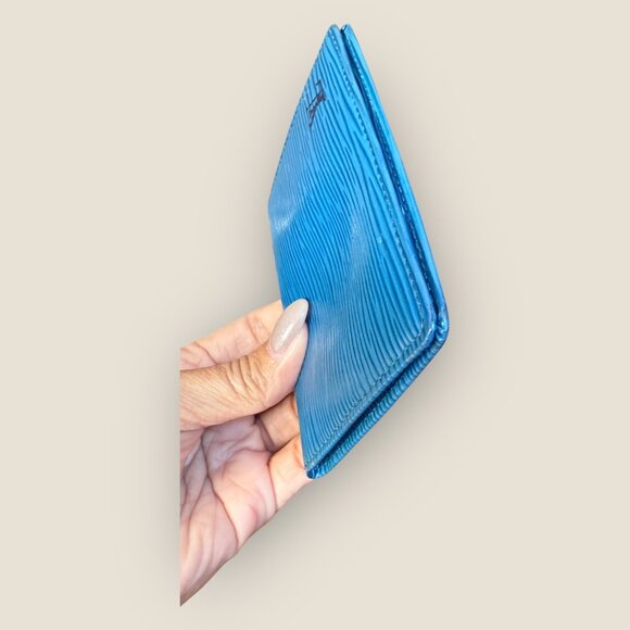 Louis Vuitton Epi Blue Card Holder | Like New - Picture 7 of 9